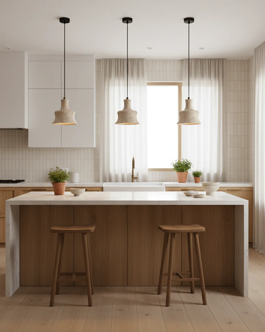 Loxis Artistic Travertine Pendant Lamp - Image 25