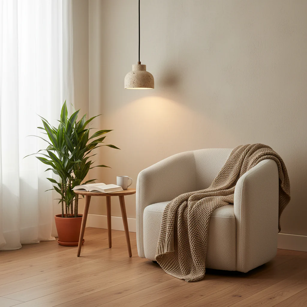 Loxis Artistic Travertine Pendant Lamp - Image 27