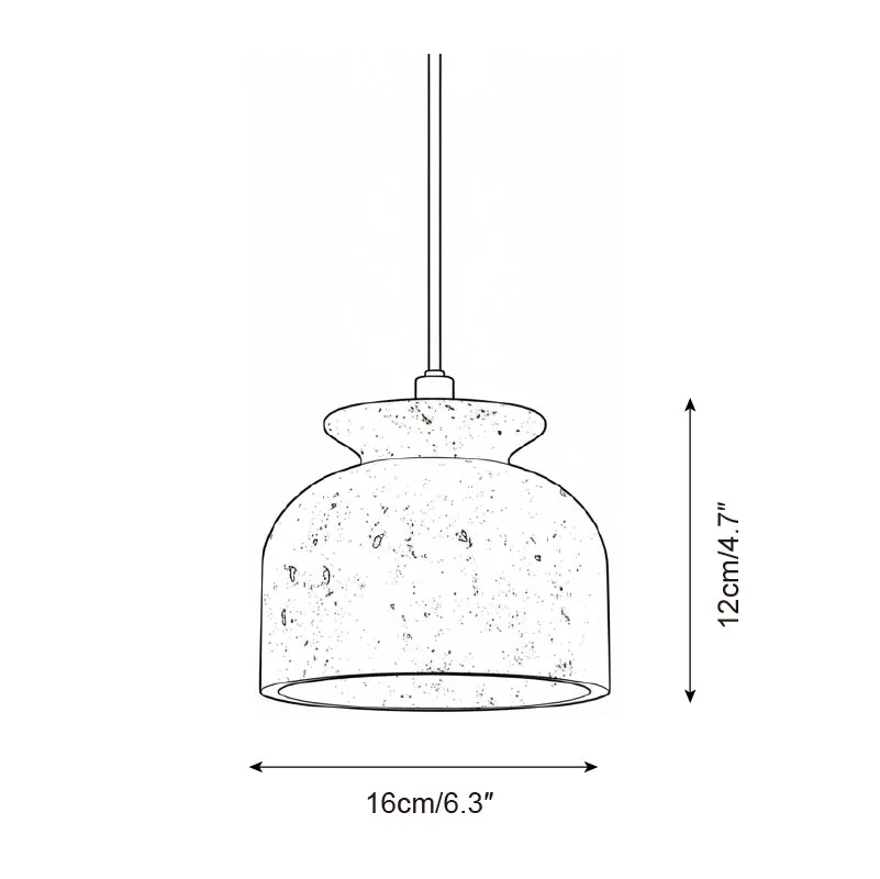 Loxis Artistic Travertine Pendant Lamp - Image 6