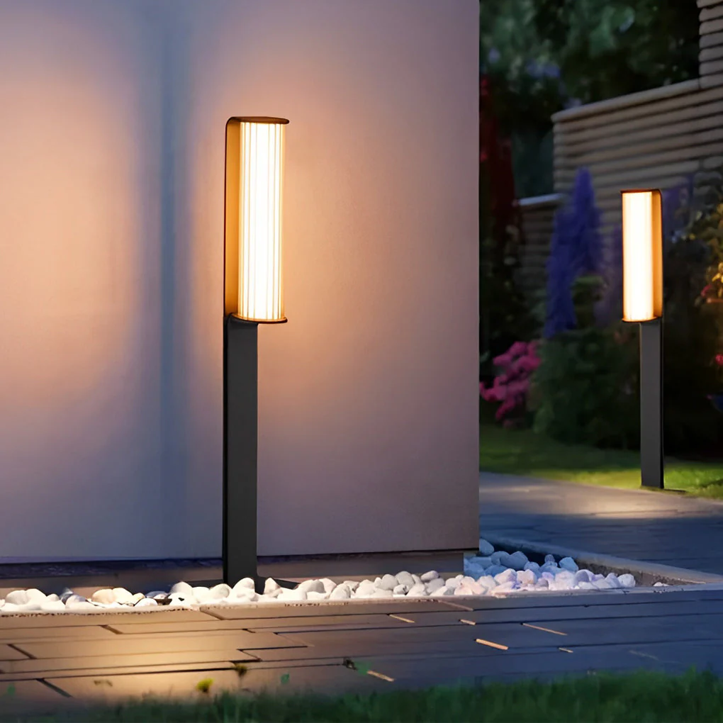 Lucana Cylinder LED Outdoor Pathway Lamp - Image 2