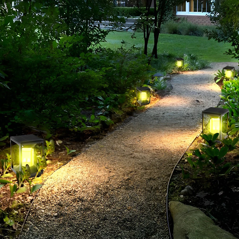 Lucas Minimalist Modern Fence Outdoor Post Lights - Image 10