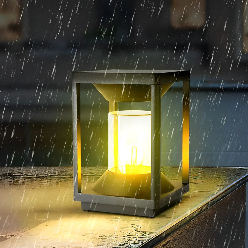 Lucas Minimalist Modern Fence Outdoor Post Lights - Image 4