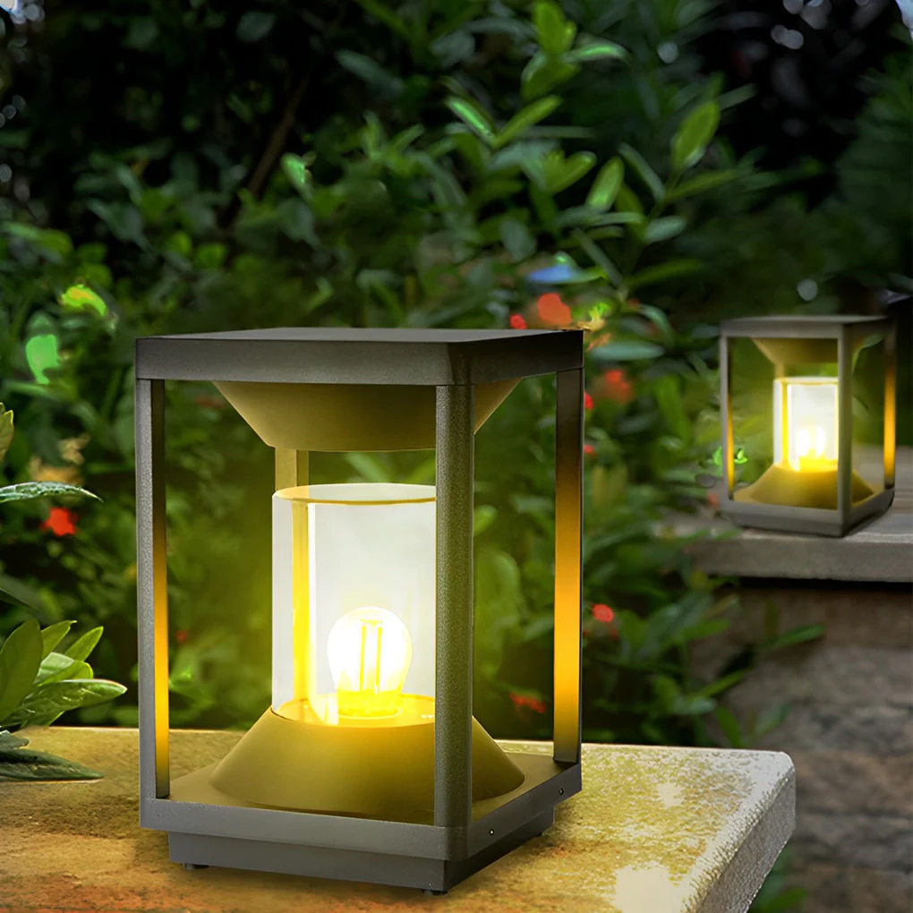 Lucas Minimalist Modern Fence Outdoor Post Lights - Image 9