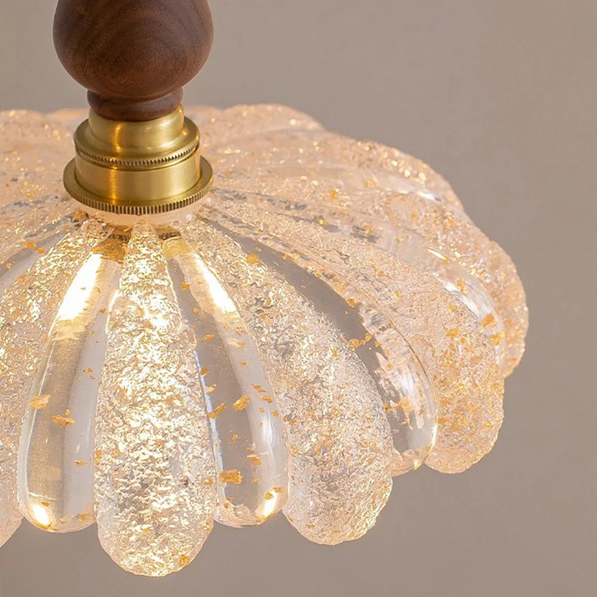 Lume Modern Wood Resin Pendant Light - Image 12