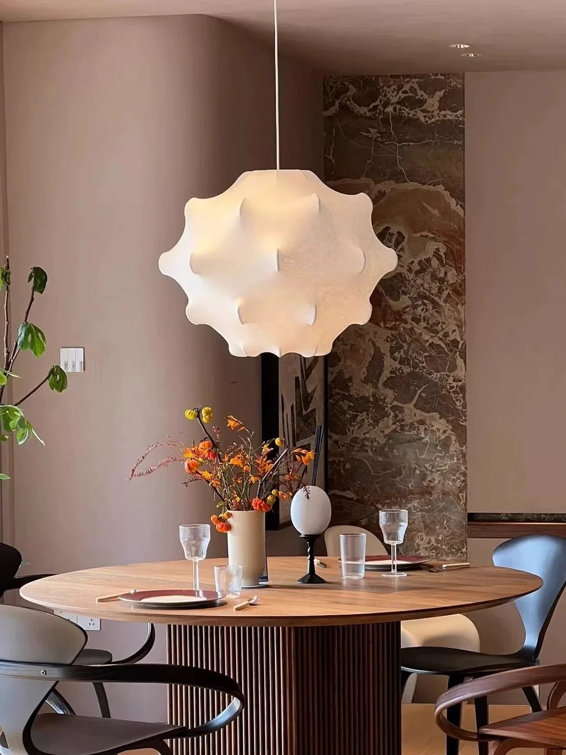 Lumina Contemporary Silk Pendant Lamp - Image 16