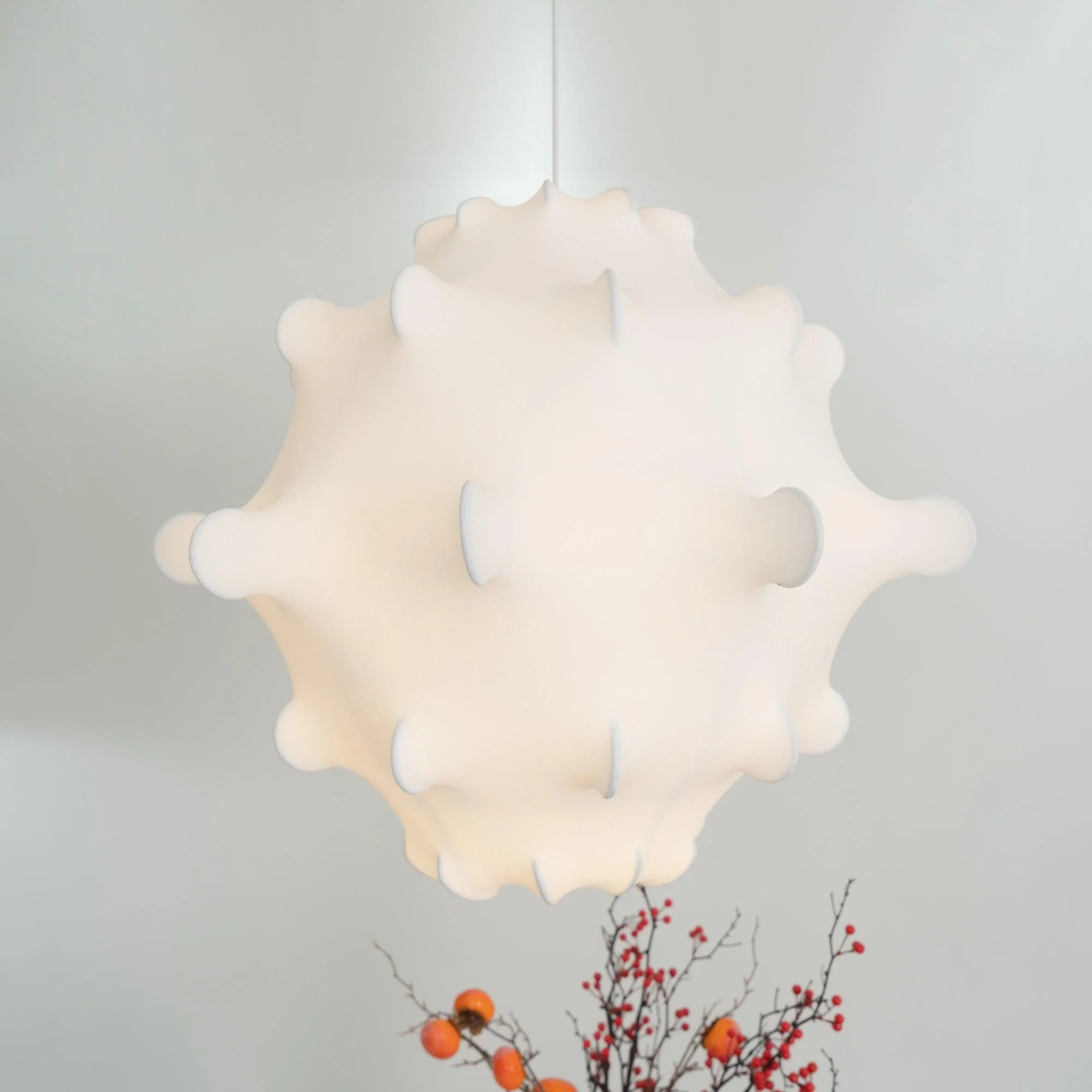 Lumina Contemporary Silk Pendant Lamp - Image 19