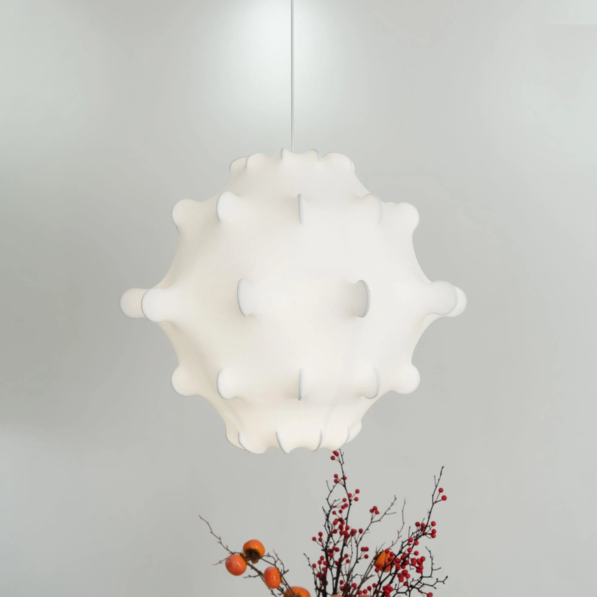 Lumina Contemporary Silk Pendant Lamp - Image 20