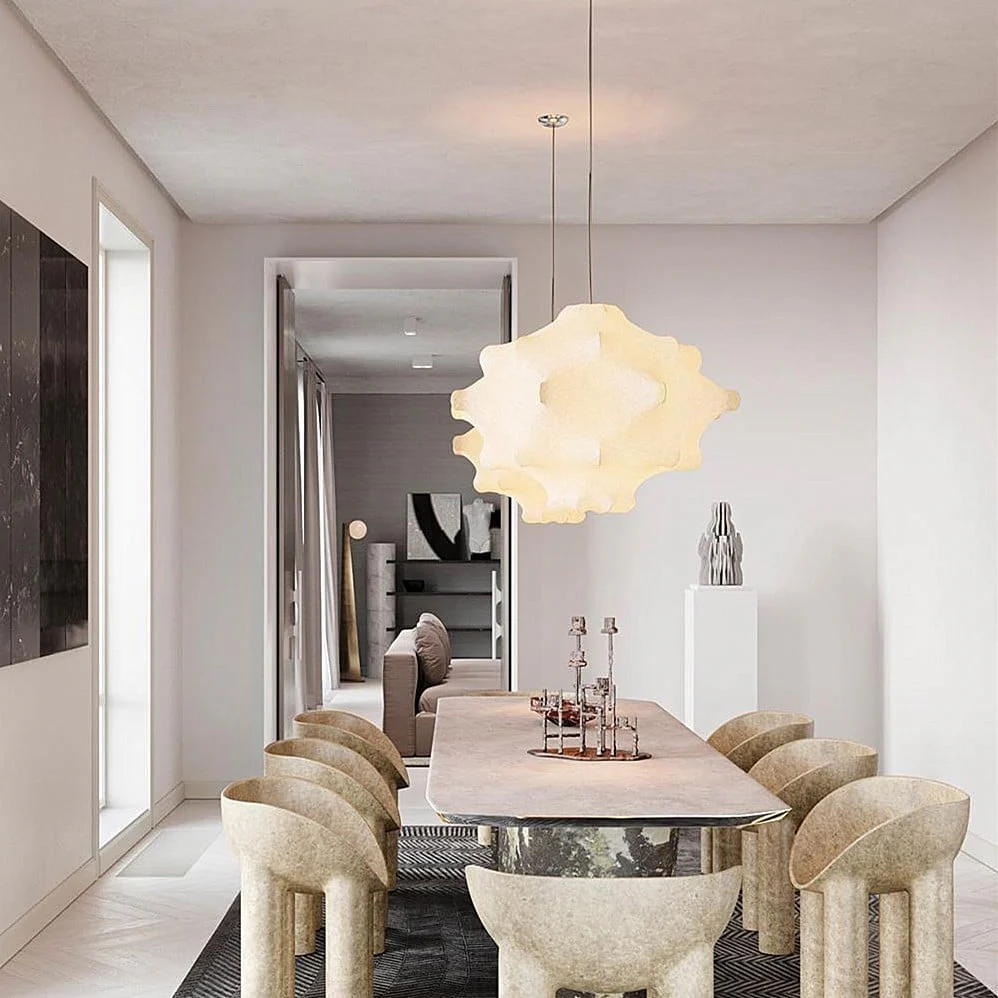 Lumina Contemporary Silk Pendant Lamp - Image 32
