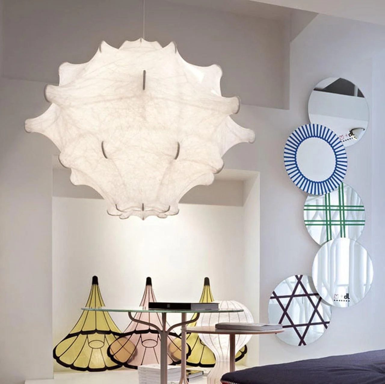 Lumina Contemporary Silk Pendant Lamp - Image 34