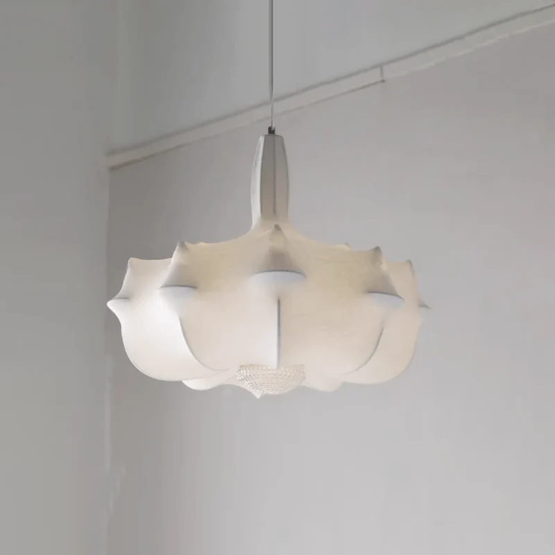 Lumina Contemporary Silk Pendant Lamp - Image 36