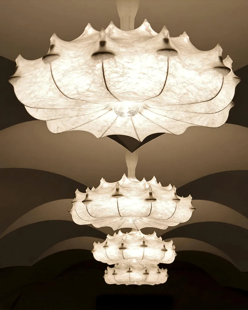 Lumina Contemporary Silk Pendant Lamp - Image 38
