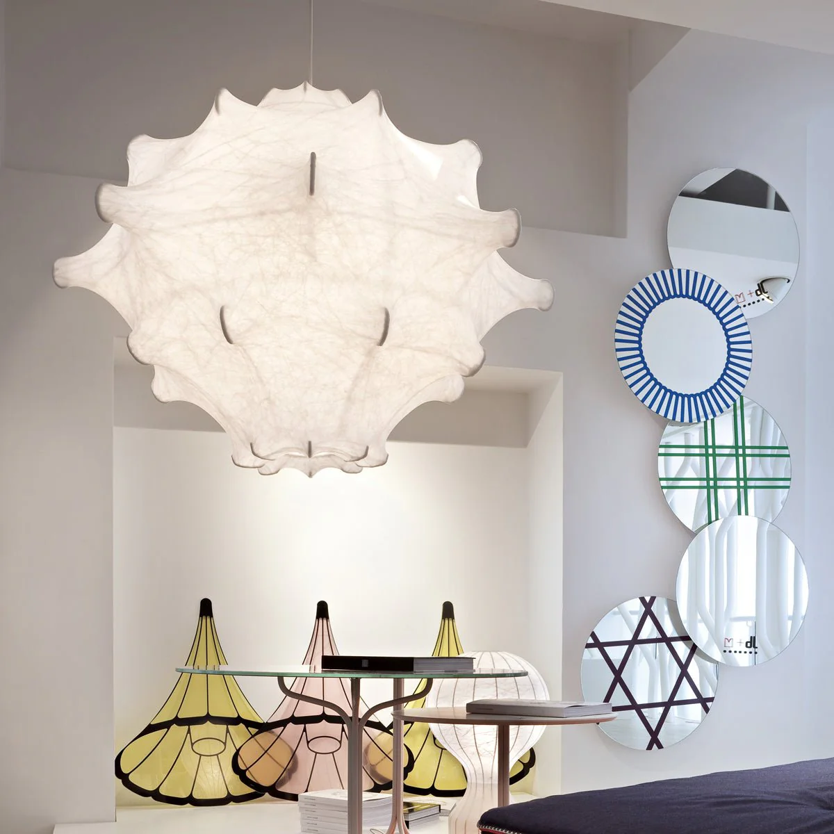 Lumina Contemporary Silk Pendant Lamp - Image 54