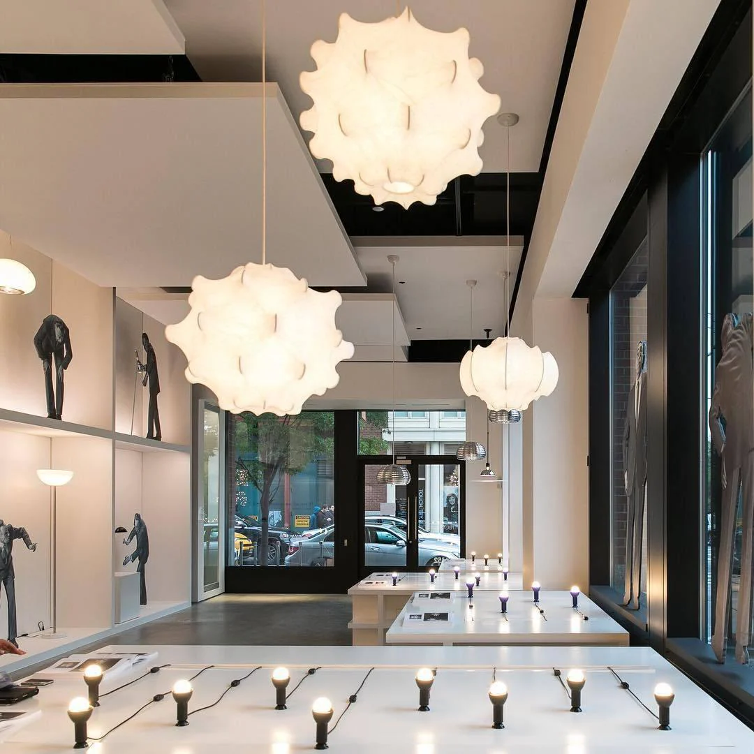 Lumina Contemporary Silk Pendant Lamp - Image 55