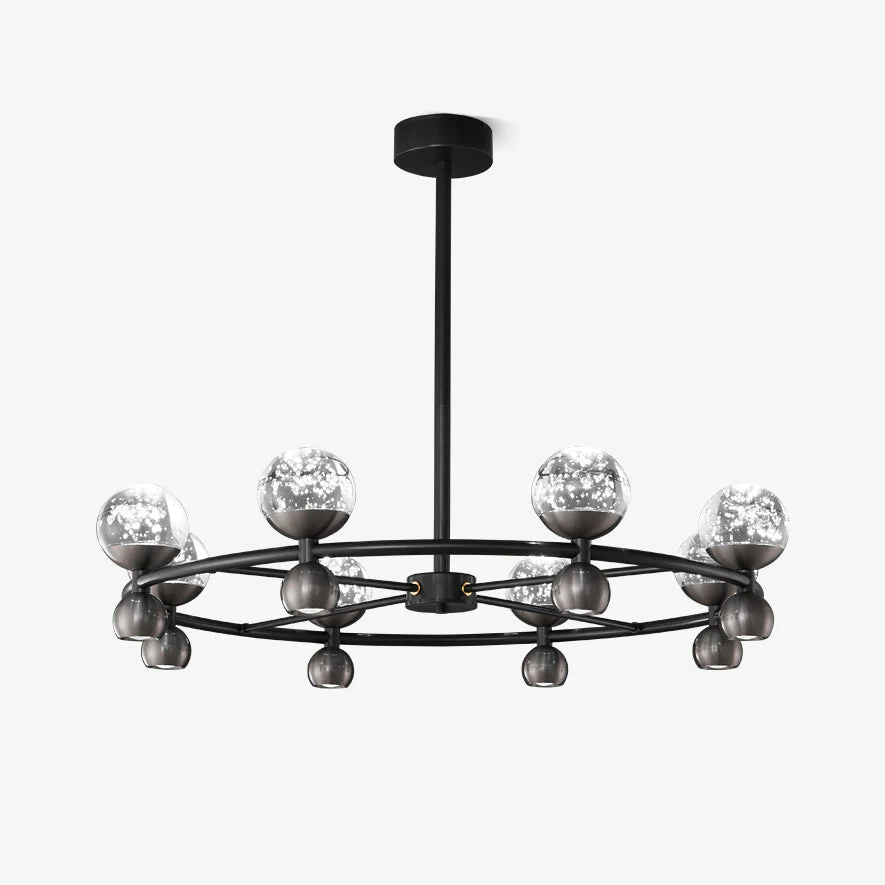 Lumiryn Orbital Glass Globe Chandelier