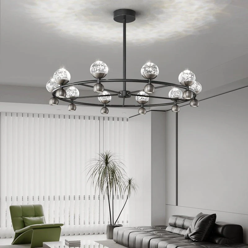 Lumiryn Orbital Glass Globe Chandelier - Image 2
