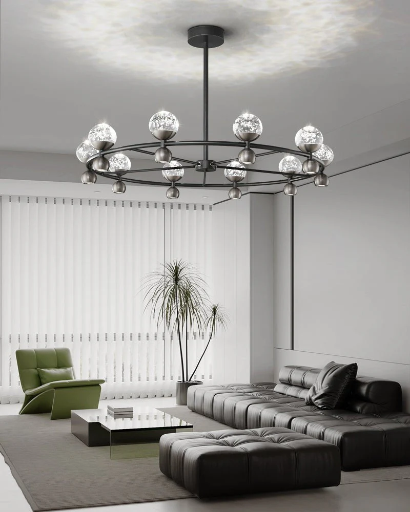 Lumiryn Orbital Glass Globe Chandelier - Image 7