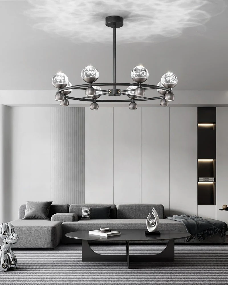 Lumiryn Orbital Glass Globe Chandelier - Image 8
