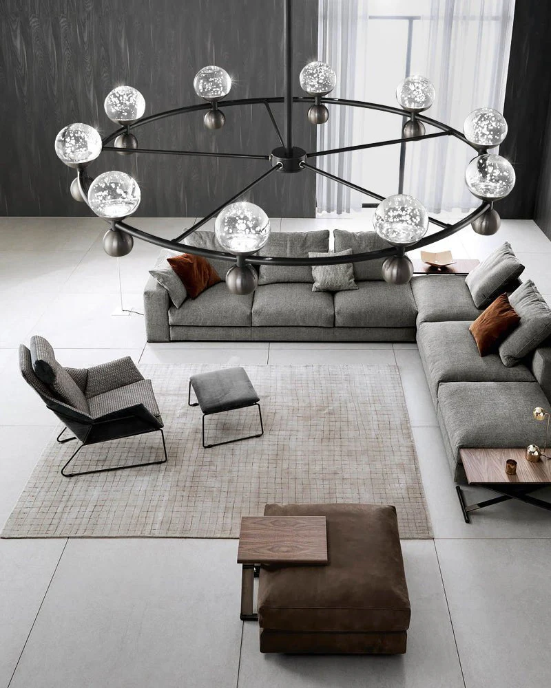 Lumiryn Orbital Glass Globe Chandelier - Image 9