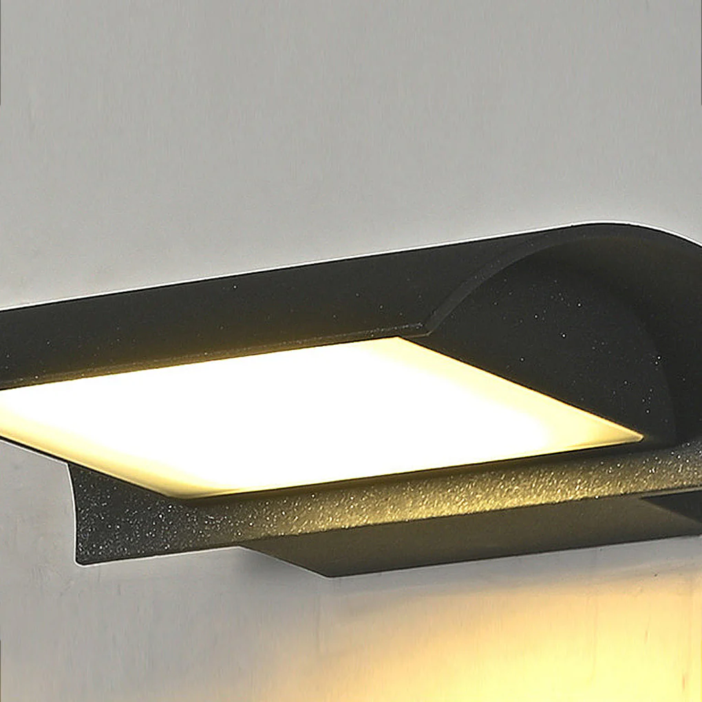 Lumius Curved LED Modern Minimalist Outdoor Wall Lamp - Image 12