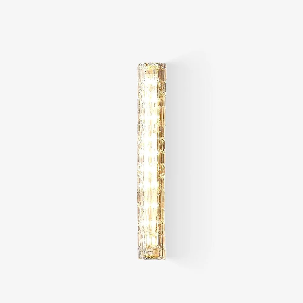 Lumix Brass Glass Glam Wall Lamp