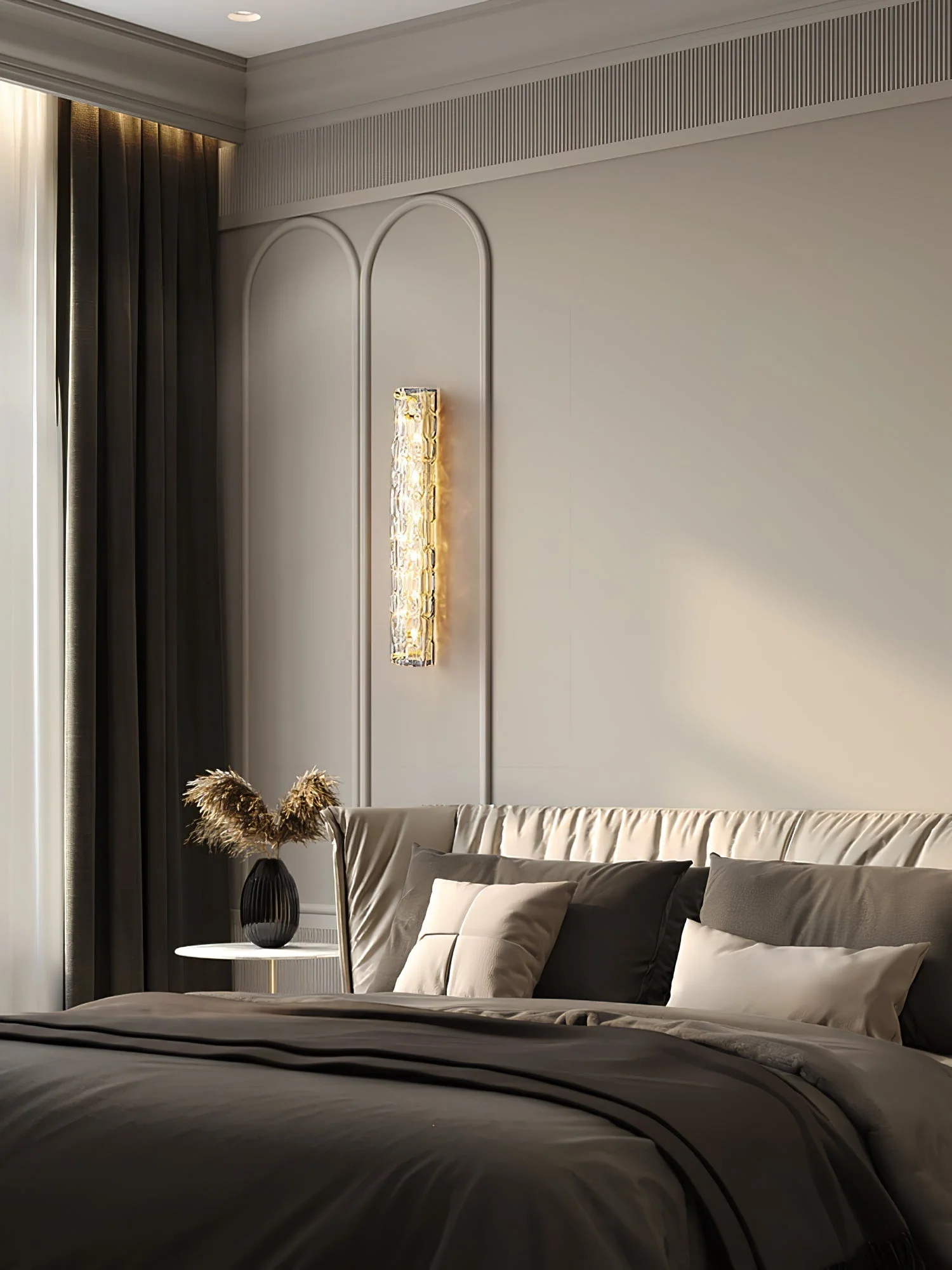 Lumix Brass Glass Glam Wall Lamp - Image 25