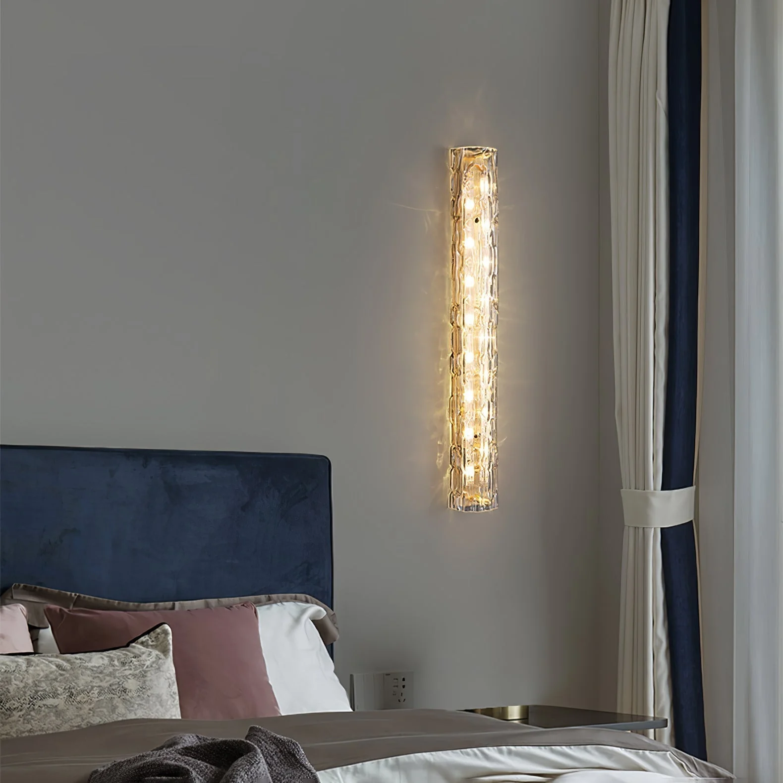 Lumix Brass Glass Glam Wall Lamp - Image 36