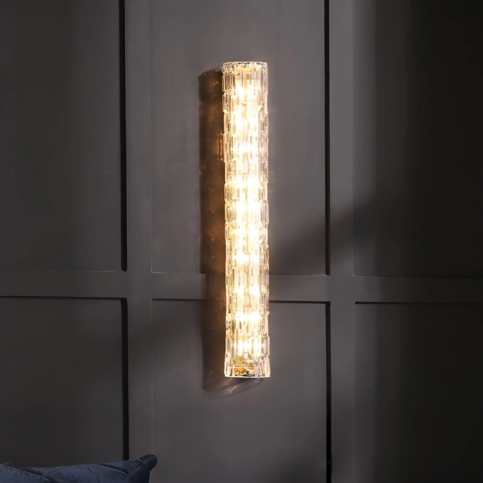 Lumix Brass Glass Glam Wall Lamp - Image 37