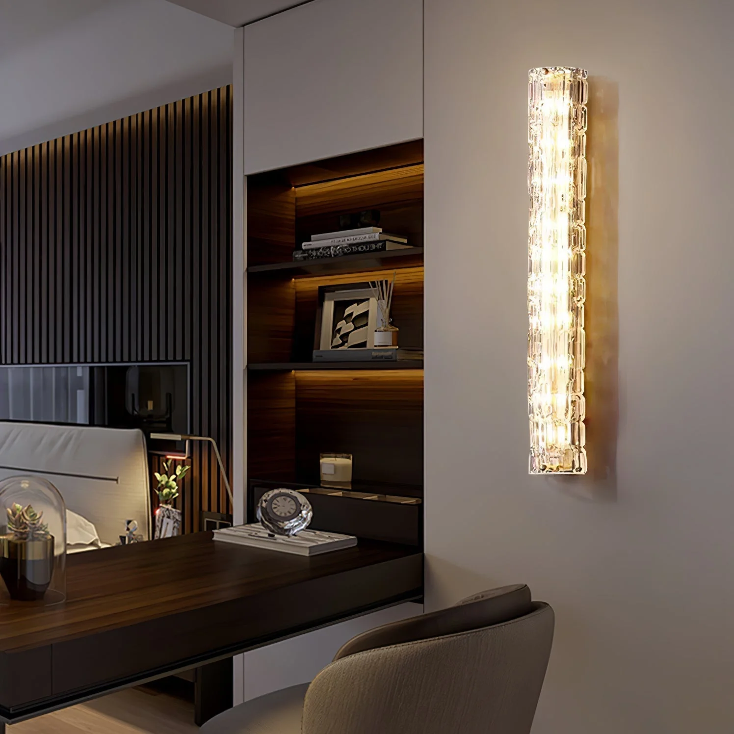 Lumix Brass Glass Glam Wall Lamp - Image 39
