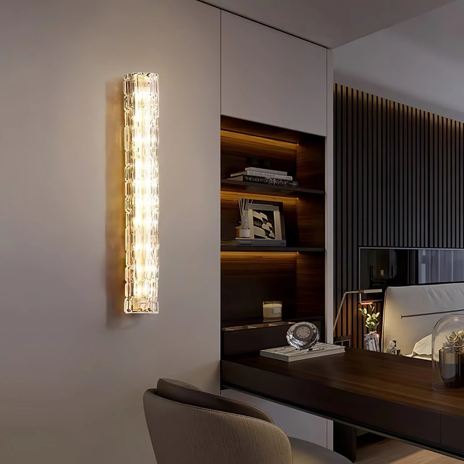 Lumix Brass Glass Glam Wall Lamp - Image 44