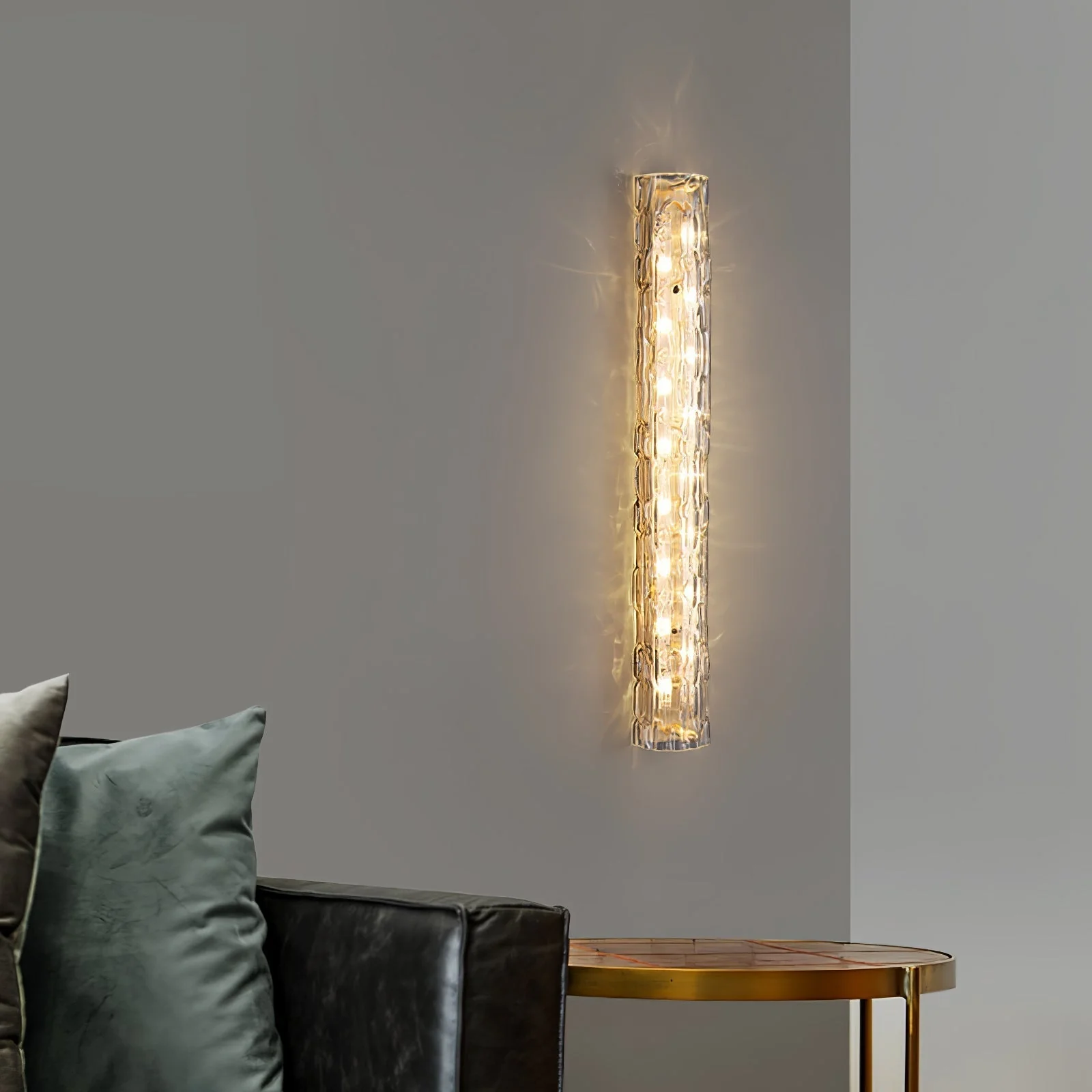 Lumix Brass Glass Glam Wall Lamp - Image 49