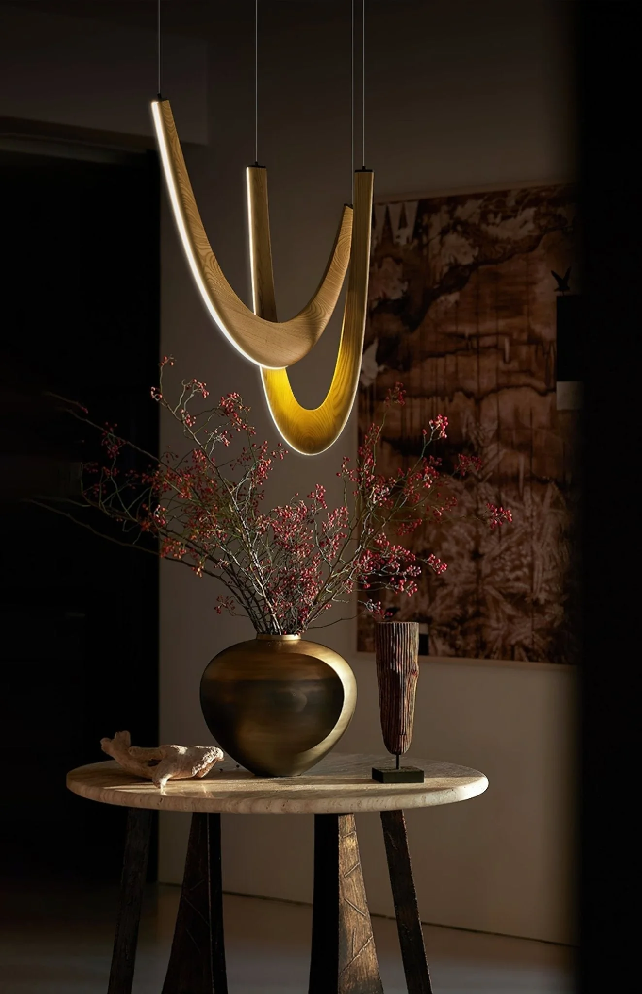 Lumora Wooden Pendant Lamp - Image 17