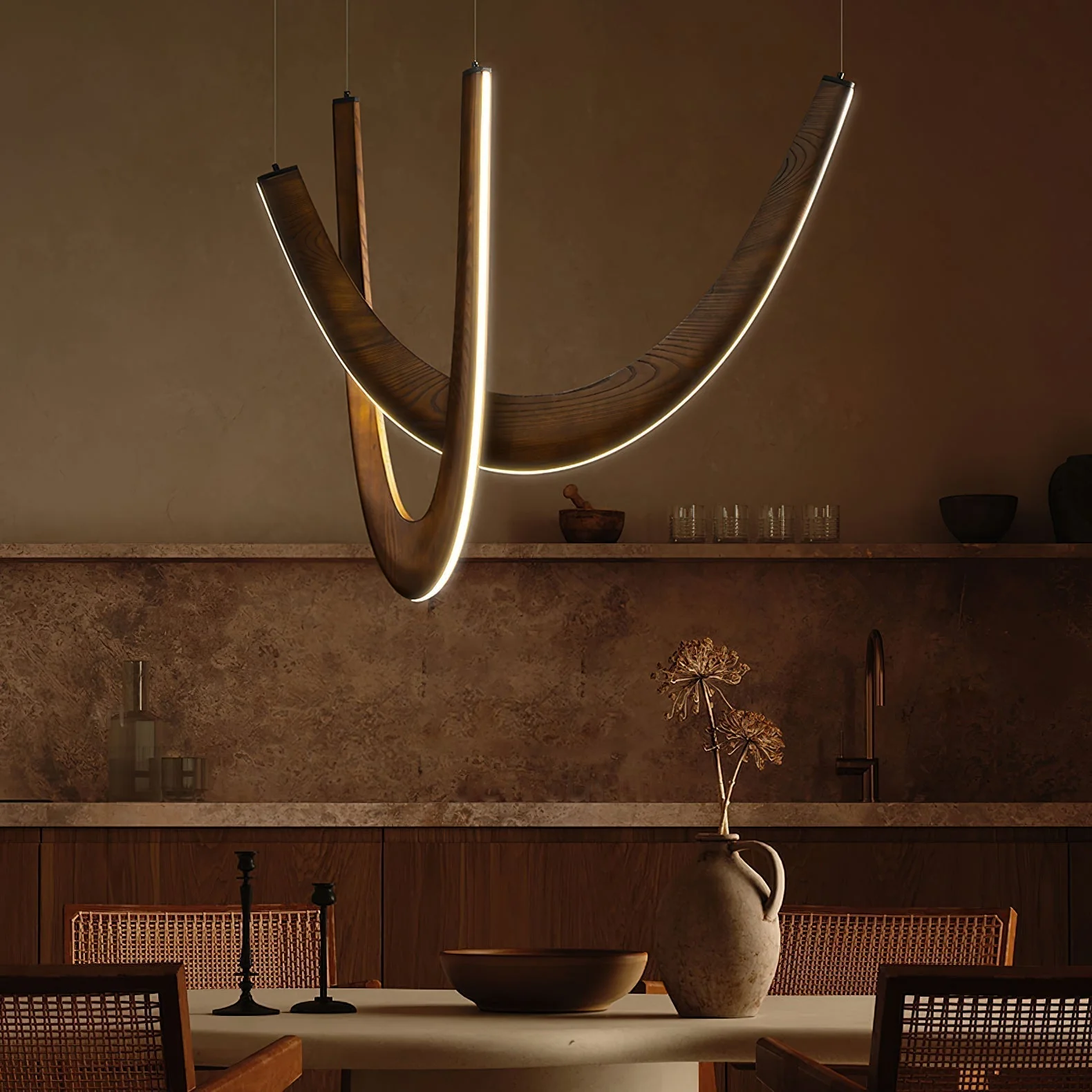 Lumora Wooden Pendant Lamp - Image 23