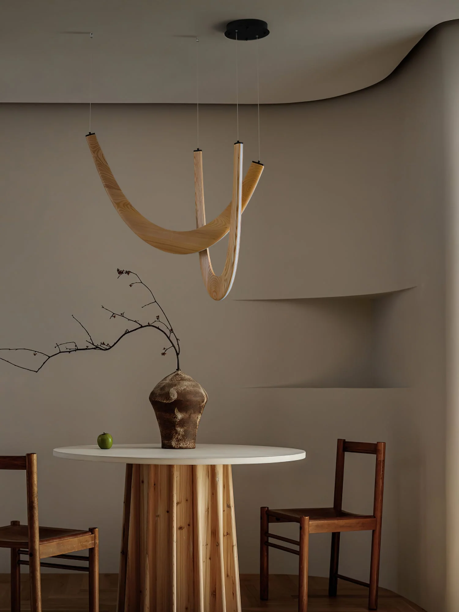 Lumora Wooden Pendant Lamp - Image 5