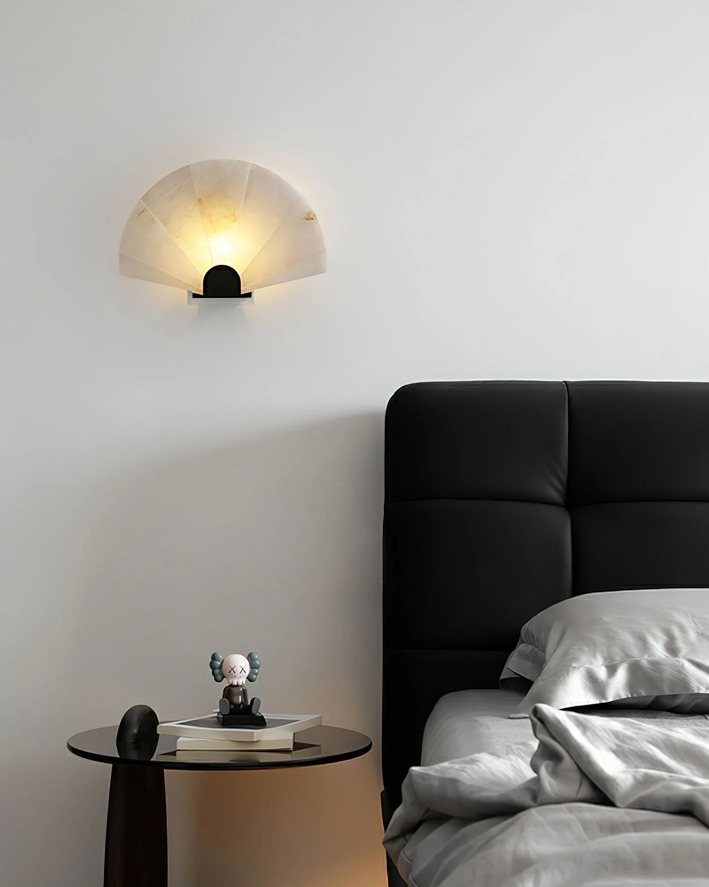 Luna Fan Oriental Alabaster Wall Light - Image 17