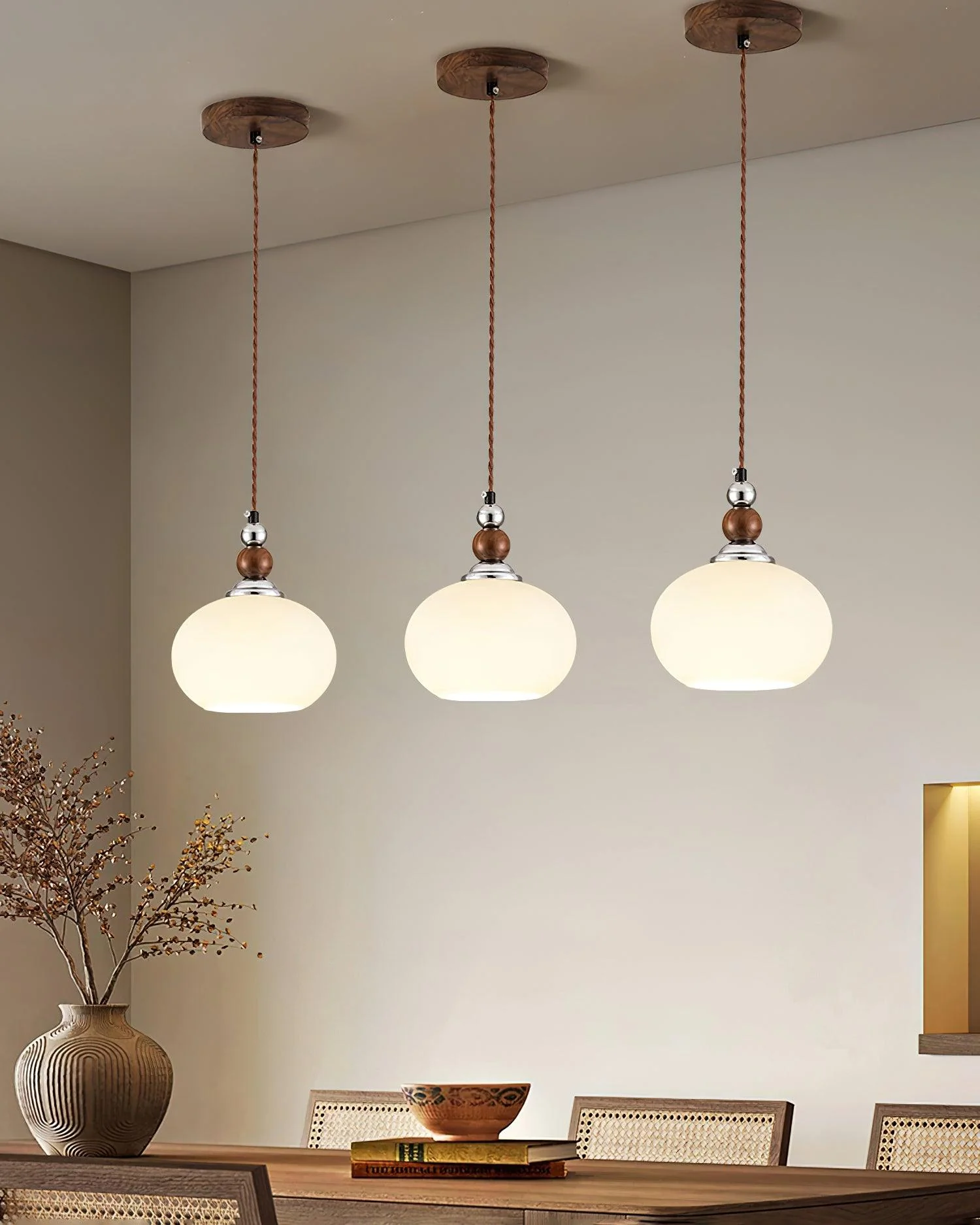 Luna Modern Glass Pendant Lamp - Image 13
