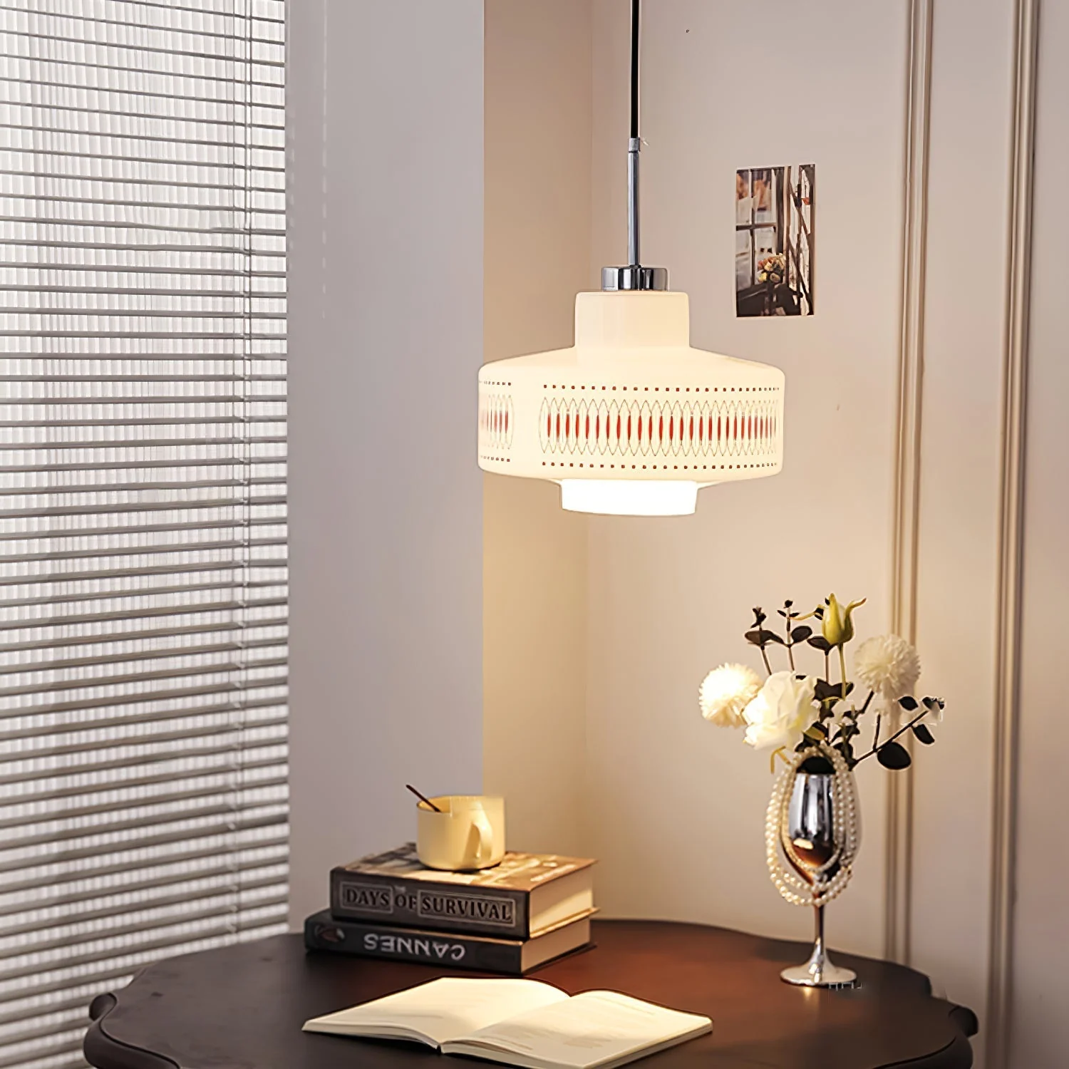 Luna Vintage Glass Pendant Lamp - Image 12