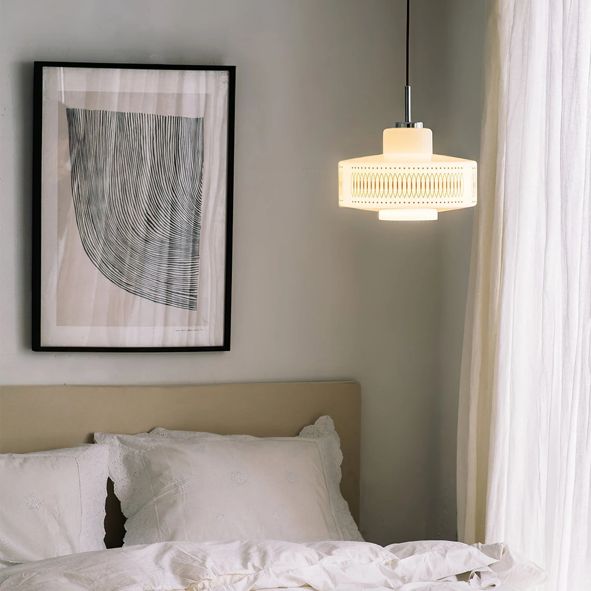 Luna Vintage Glass Pendant Lamp - Image 14