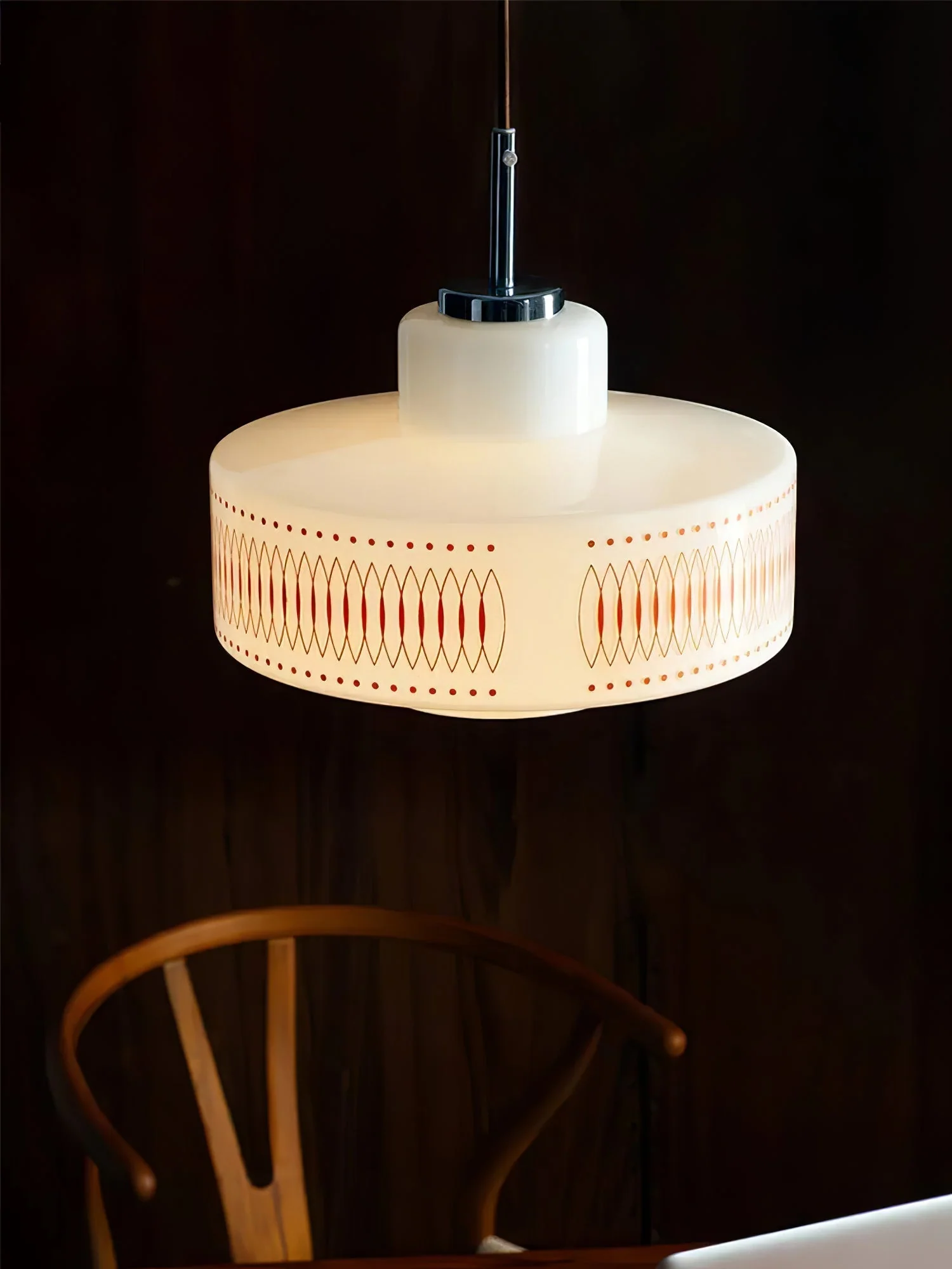 Luna Vintage Glass Pendant Lamp - Image 8