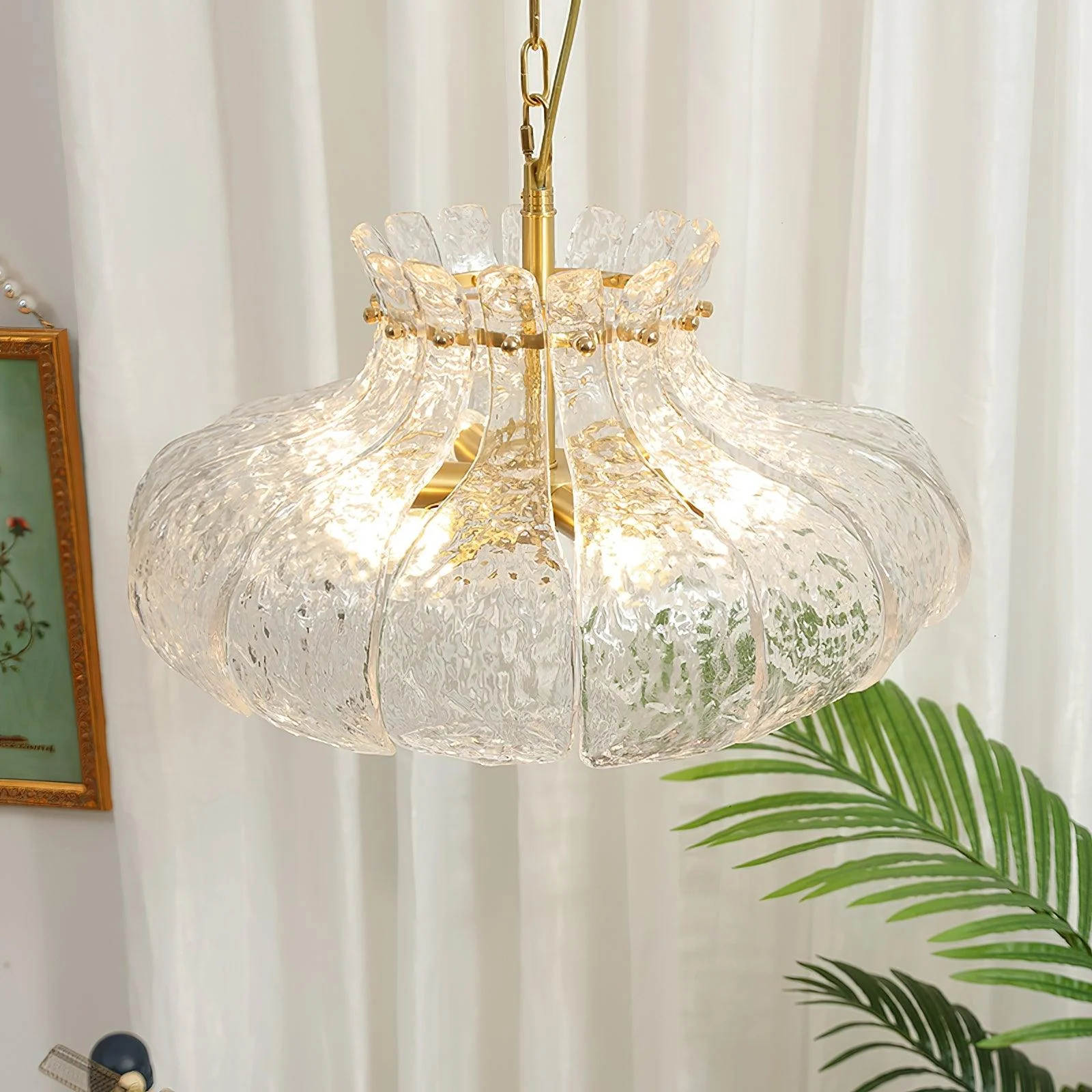 Lunace Brass & Glass Glam Pendant Light - Image 12