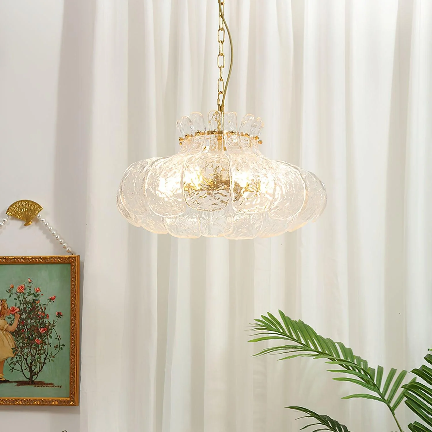 Lunace Brass & Glass Glam Pendant Light - Image 4