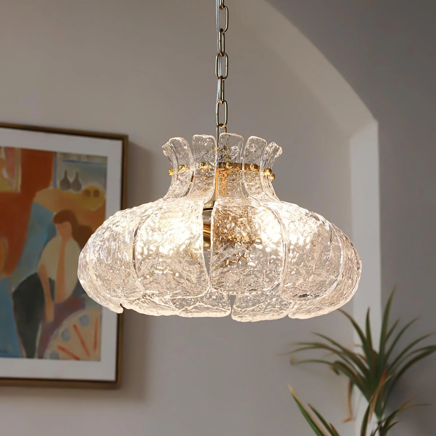 Lunace Brass & Glass Glam Pendant Light - Image 7