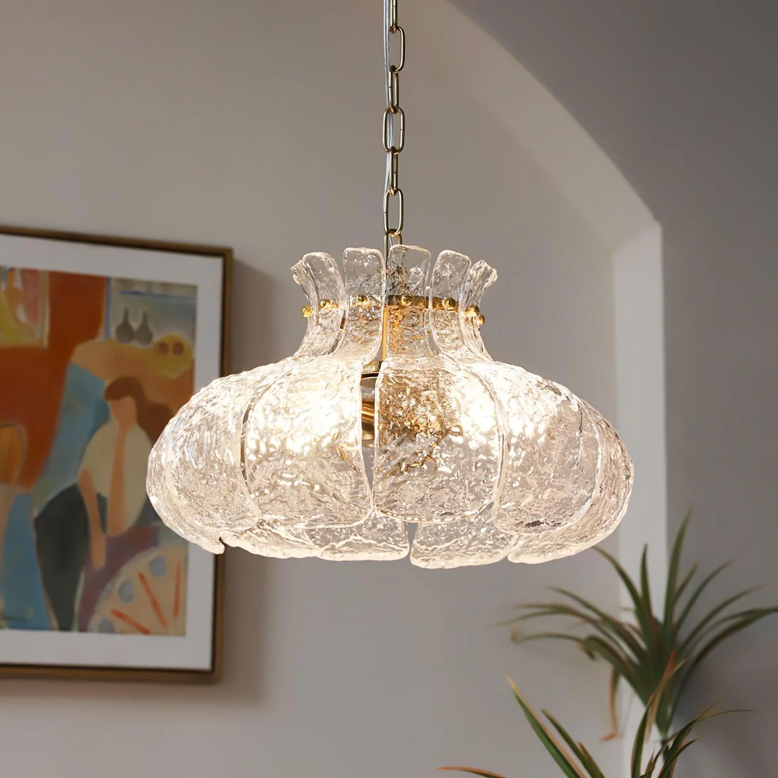 Lunace Brass & Glass Glam Pendant Light - Image 9