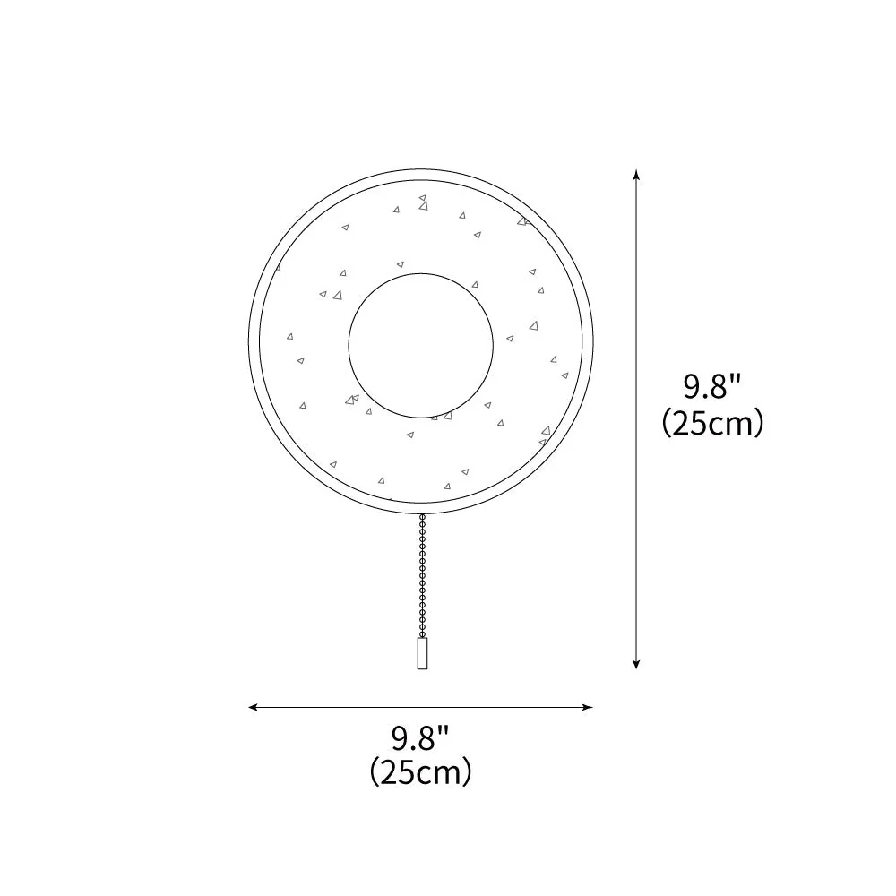 Lunar Minimalist Travertine Halo Ring Wall Light - Image 3