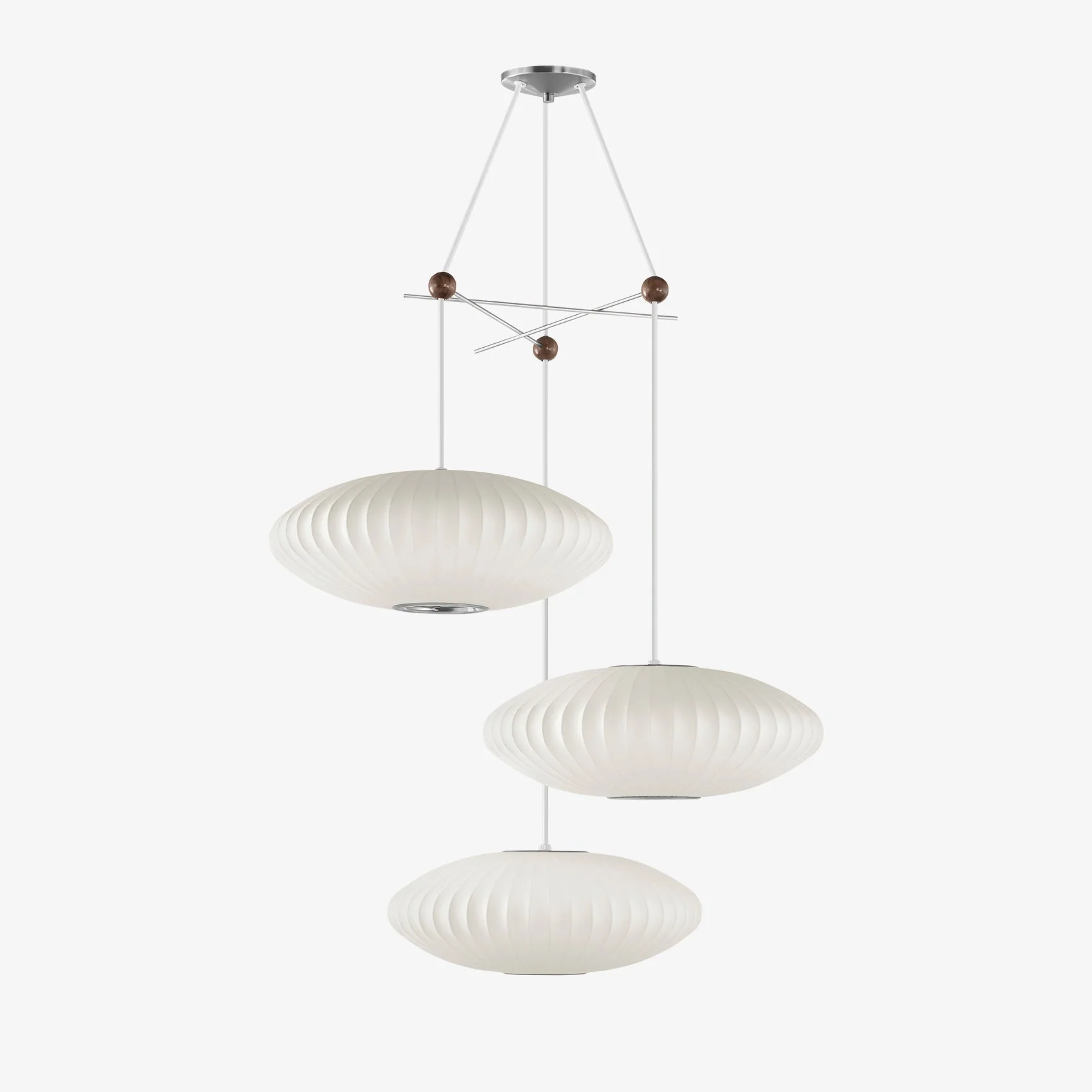 Lunar Modern Silk Pendant Lamp