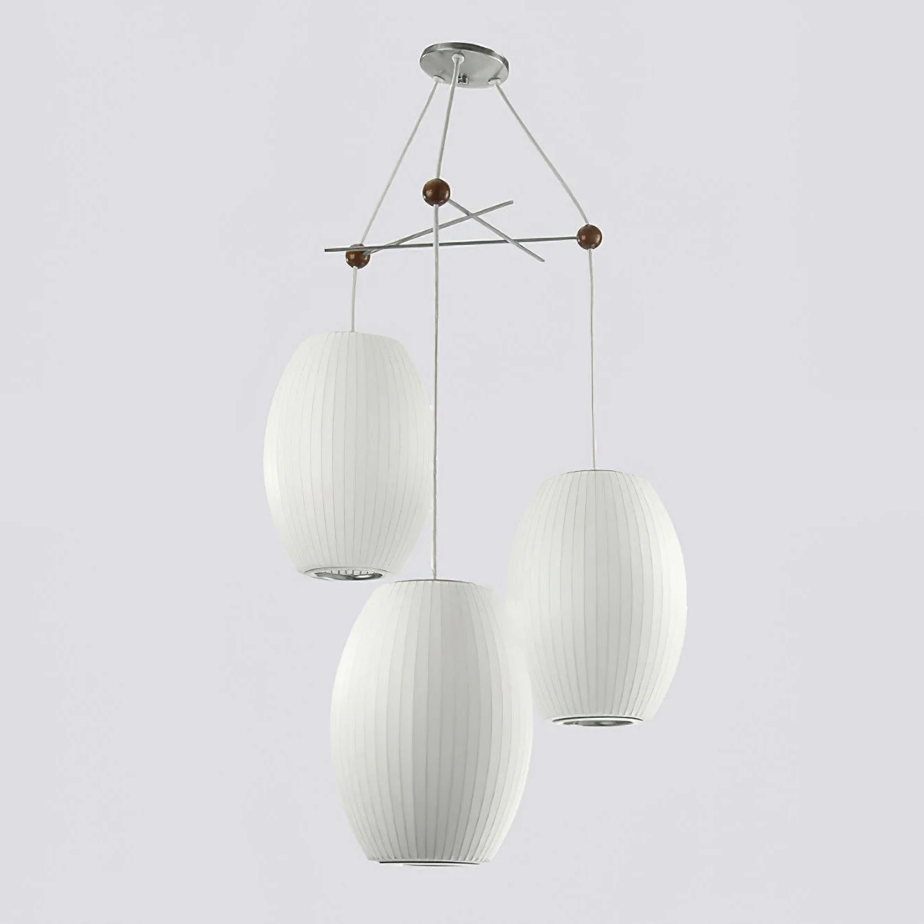 Lunar Modern Silk Pendant Lamp - Image 10