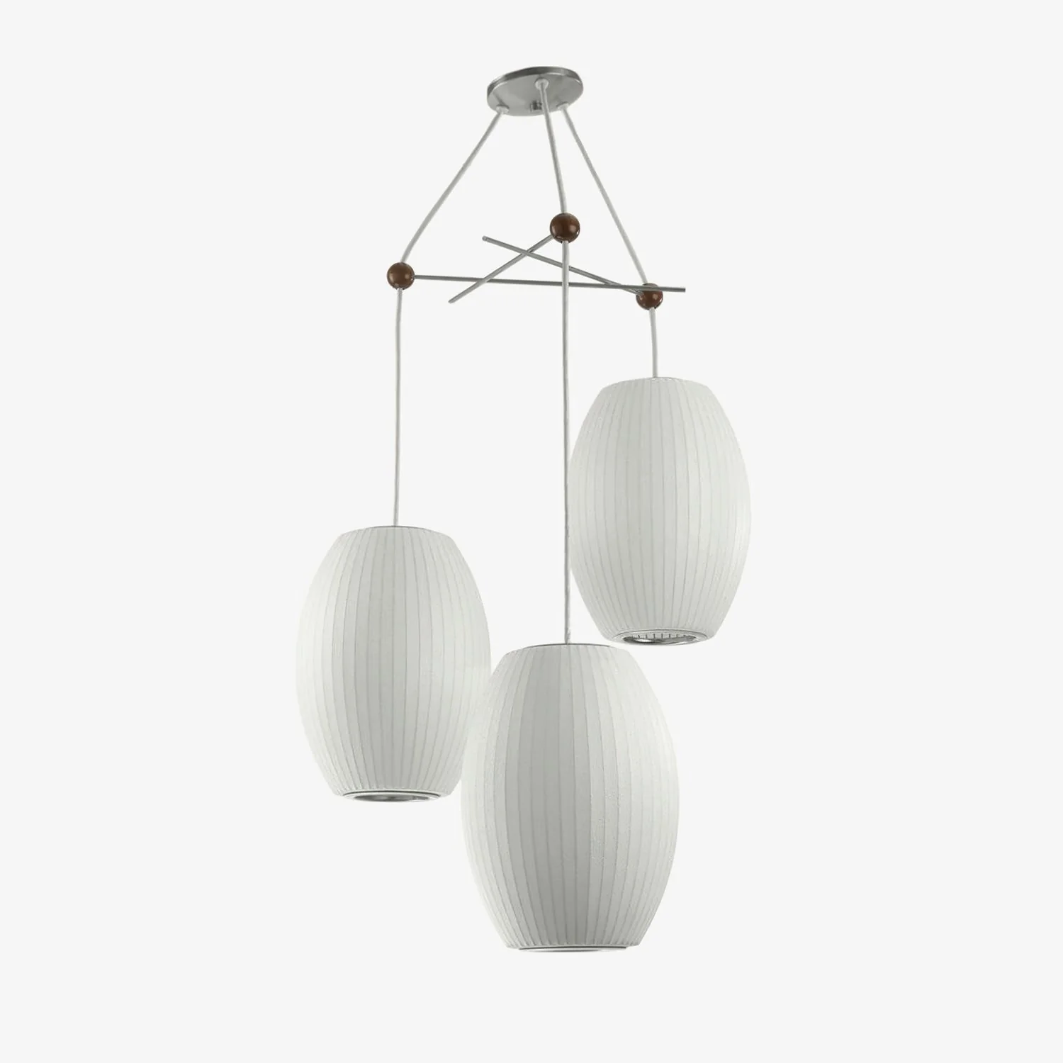 Lunar Modern Silk Pendant Lamp - Image 11