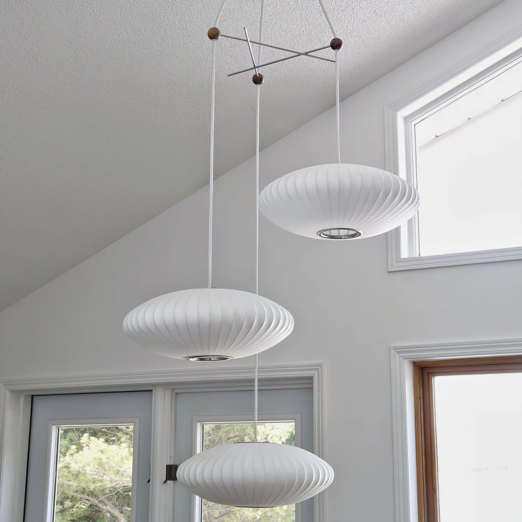 Lunar Modern Silk Pendant Lamp - Image 12