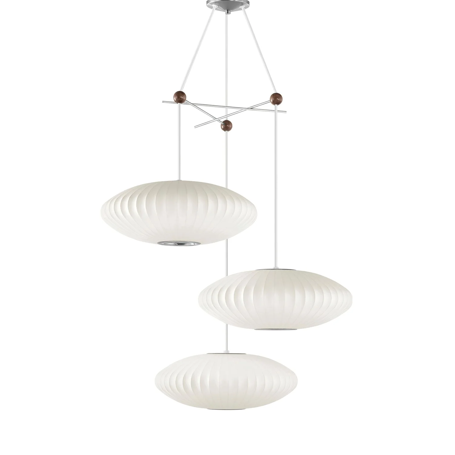 Lunar Modern Silk Pendant Lamp - Image 13