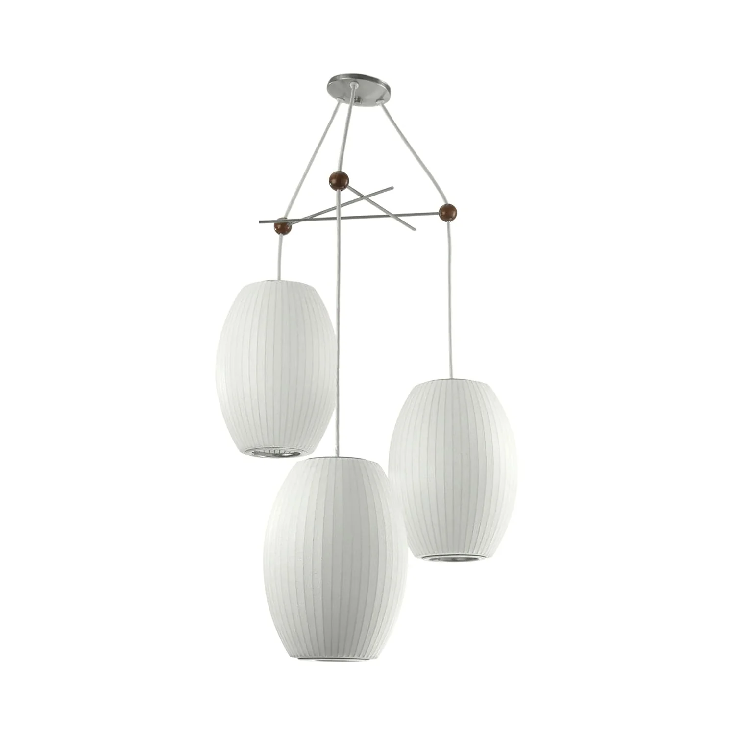 Lunar Modern Silk Pendant Lamp - Image 14