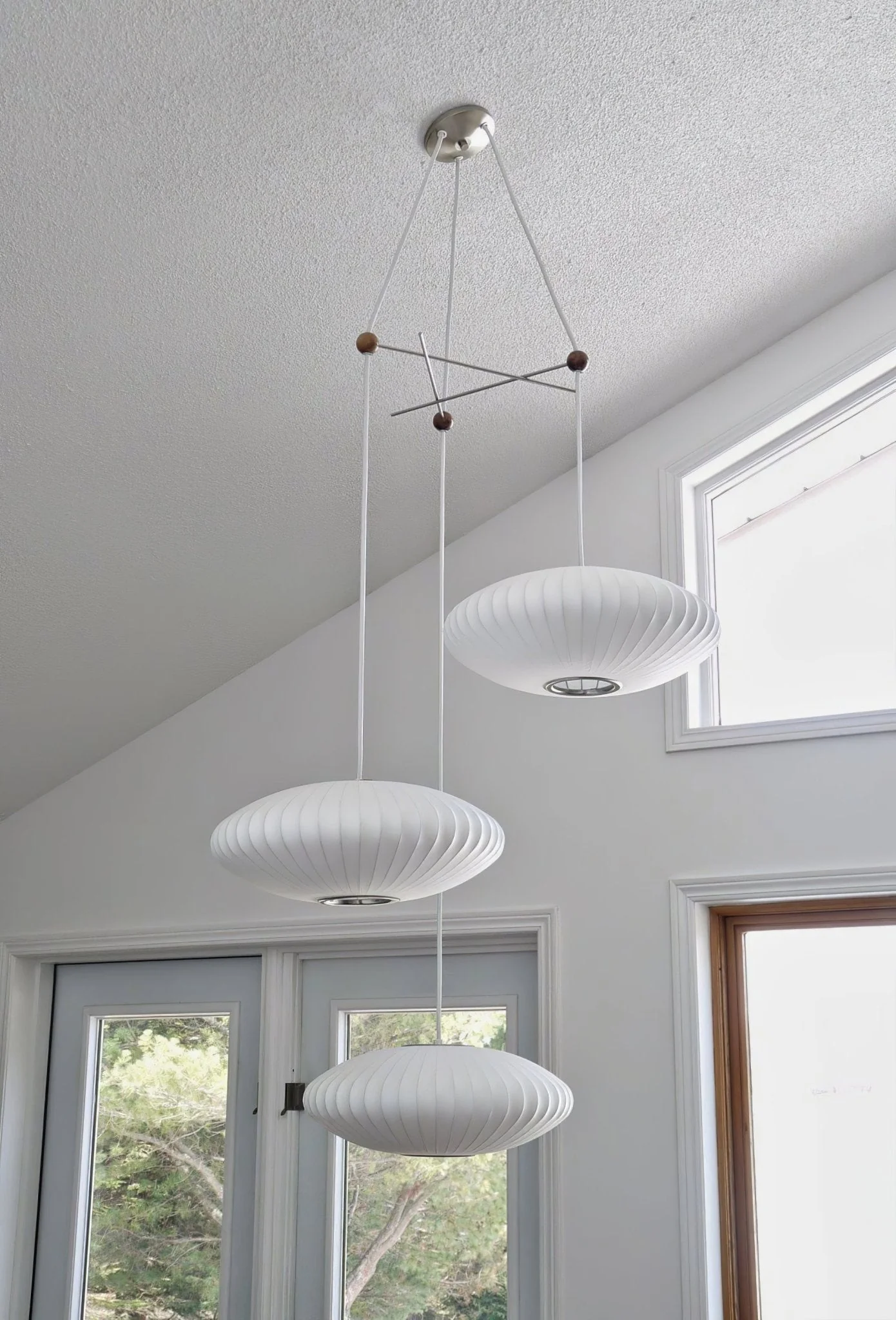Lunar Modern Silk Pendant Lamp - Image 19